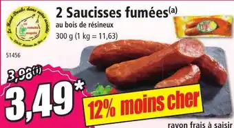 Norma 2 Saucisses fumées offre
