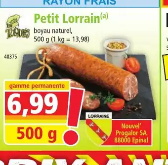 Norma Petit Lorrain offre