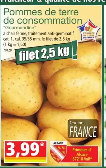 Norma Pommes de terre de consommation offre