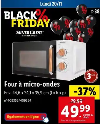 Lidl Four à micro-ondes offre