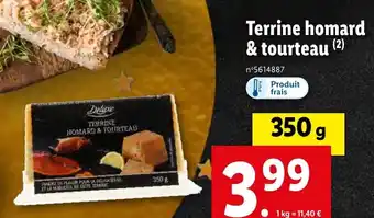 Lidl Terrine homard & tourteau (2) offre
