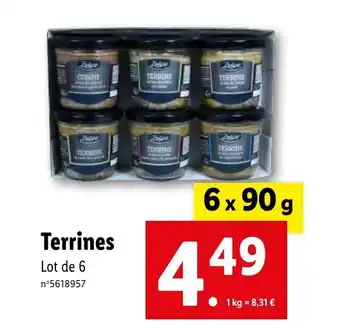 Lidl Terrines Lot de 6 n°5618957 offre