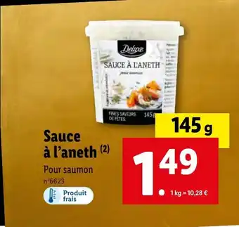 Lidl Sauce à l'aneth (²) offre