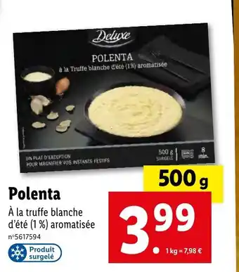 Lidl Polenta offre