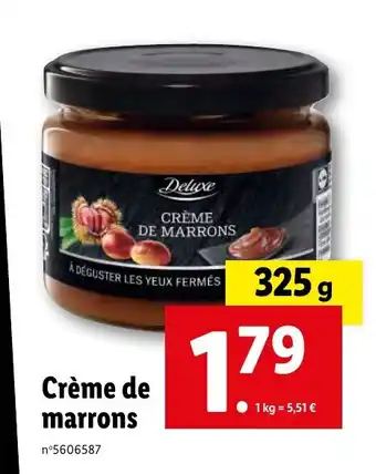 Lidl Crème de marrons offre