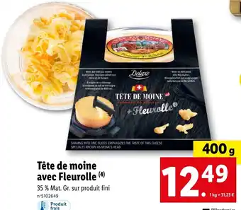 Lidl Tête de moine avec Fleurolle (4) offre