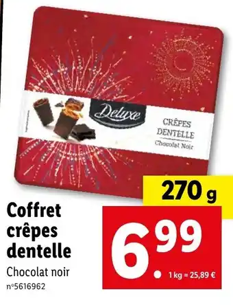 Lidl Coffret crêpes dentelle offre