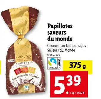 Lidl Papillotes saveurs du monde offre