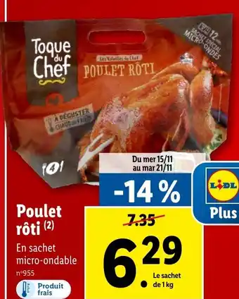 Lidl Poulet rôti (2) offre