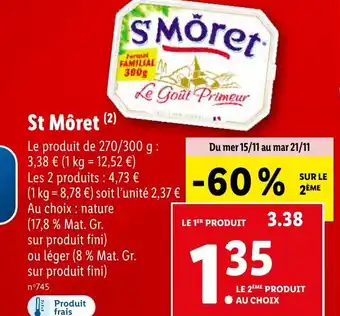 Lidl St Môret (²) offre