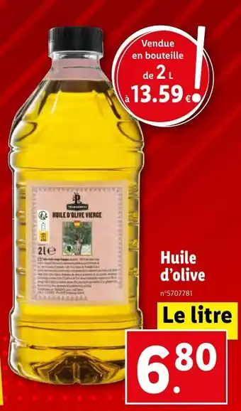 Lidl Huile d'olive offre
