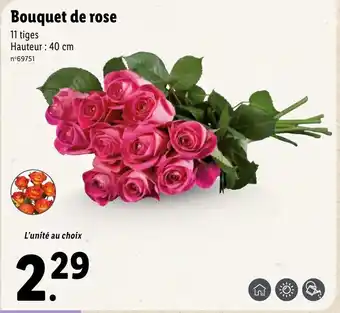 Lidl Bouquet de rose offre