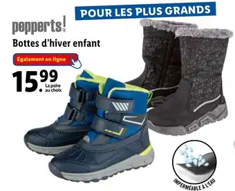 Lidl Bottes d'hiver enfant offre