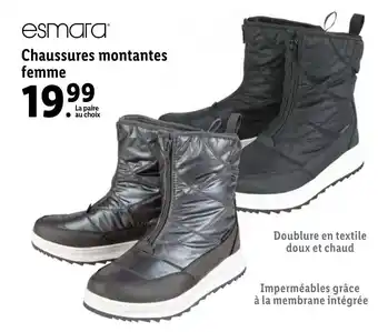 Lidl Chaussures montantes femme offre