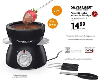Lidl Appareil à fondue au chocolat électrique offre