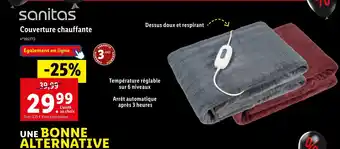 Lidl Couverture chauffante offre