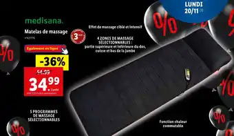 Lidl Matelas de massage offre