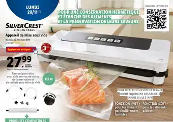 Lidl Appareil de mise sous vide offre