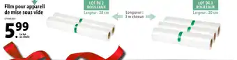 Lidl Film pour appareil de mise sous vide offre