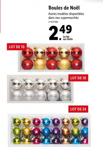 Lidl Boules de Noël offre