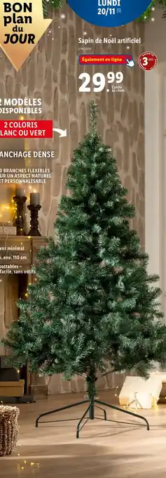 Lidl Sapin de Noël artificiel offre