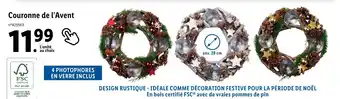 Lidl Couronne de l'Avent offre