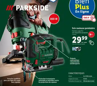 Lidl Scie sauteuse pendulaire offre