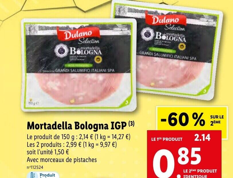 Promo Mortadella Bologna IGP (³) chez Lidl
