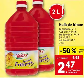 Lidl Huile de friture offre