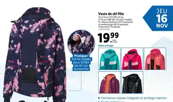 Lidl Veste de ski fille offre