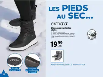 Lidl Chaussures montantes adulte offre