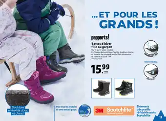 Lidl Bottes d'hiver fille ou garçon offre
