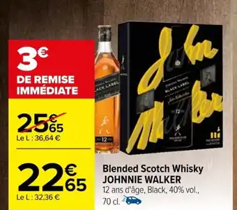 Carrefour Blended Scotch Whisky JOHNNIE WALKER offre