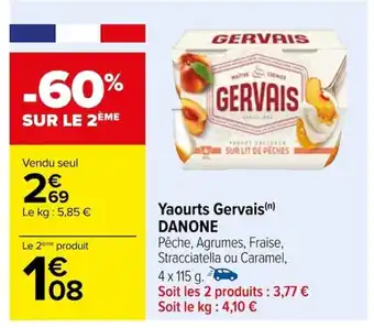 Carrefour Yaourts Gervais(n) DANONE offre