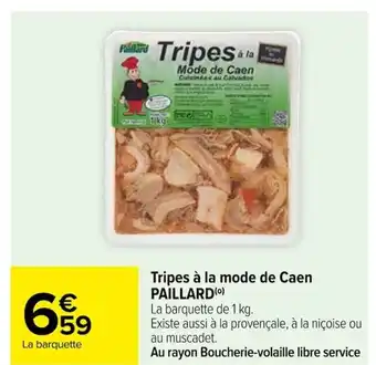 Carrefour Tripes à la mode de Caen PAILLARD(⁰) offre