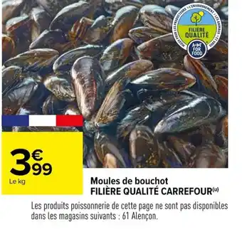 Carrefour Moules de bouchot FILIÈRE QUALITÉ CARREFOUR(¹) offre