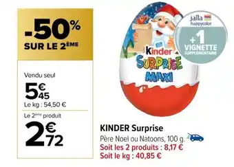 Carrefour KINDER Surprise offre