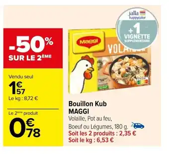 Carrefour Bouillon Kub MAGGI offre