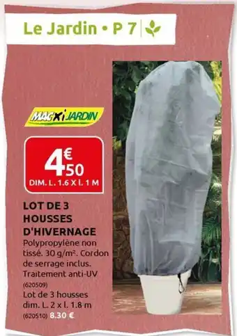 Rural Master LOT DE 3 HOUSSES D'HIVERNAGE offre