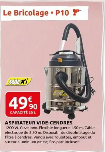 Rural Master ASPIRATEUR VIDE-CENDRES offre