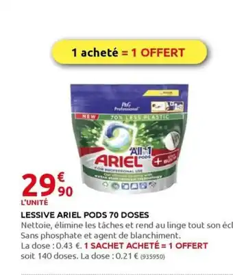Rural Master LESSIVE ARIEL PODS 70 DOSES offre