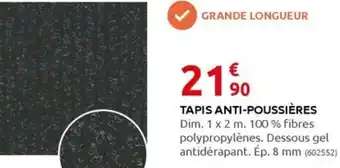 Rural Master TAPIS ANTI-POUSSIÈRES offre