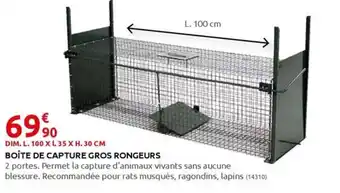 Rural Master BOÎTE DE CAPTURE GROS RONGEURS offre