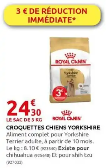 CROQUETTES CHIENS YORKSHIRE