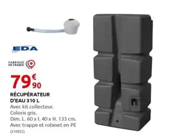 Rural Master RÉCUPÉRATEUR D'EAU 310 L offre