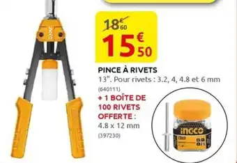 Rural Master PINCE À RIVETS offre