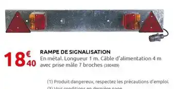 Rural Master RAMPE DE SIGNALISATION offre