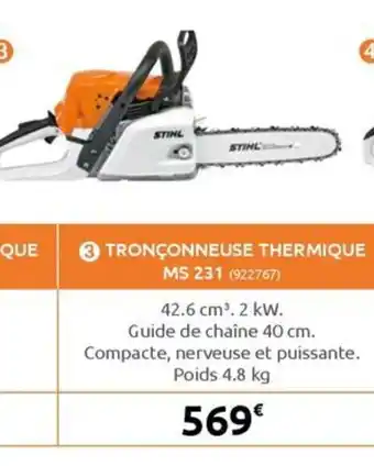 Rural Master TRONÇONNEUSE THERMIQUE MS 162 (677173) offre