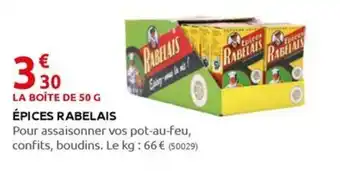 Rural Master ÉPICES RABELAIS offre