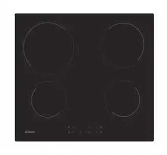 Bricorama Table de cuisson vitrocéramique 4 feux 6500w noir offre